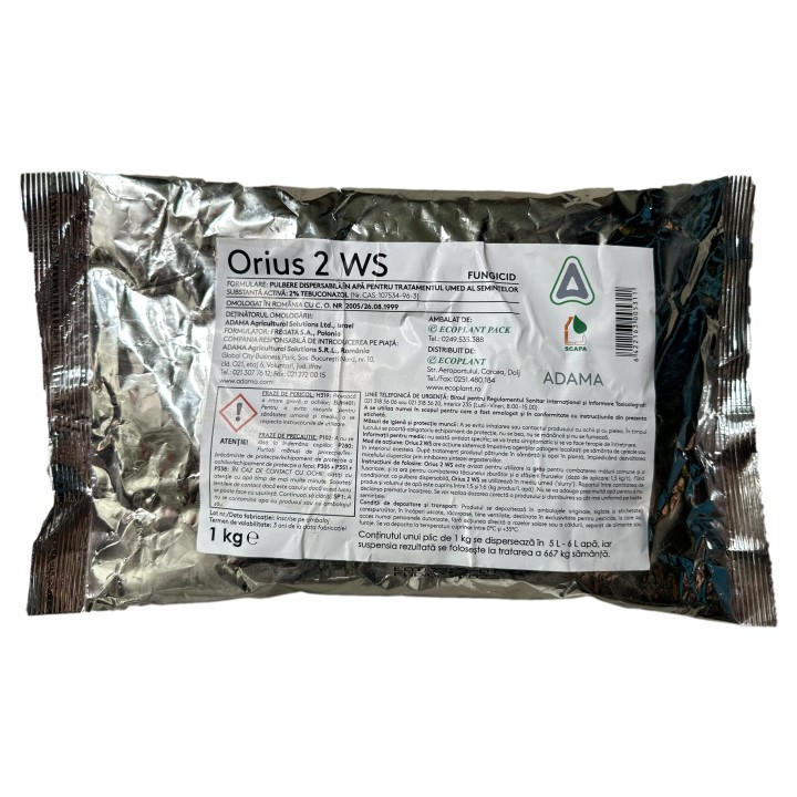 Fungicid Orius 2 WS, pentru tratament samanta, 1 kg