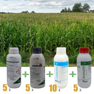 Pachet antiburuieni la Porumb, erbicide + fertilizanti pentru 5 hectare