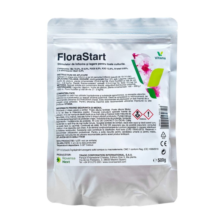 Biostimulator FloraStart, pentru inflorire si legare, 500 grame