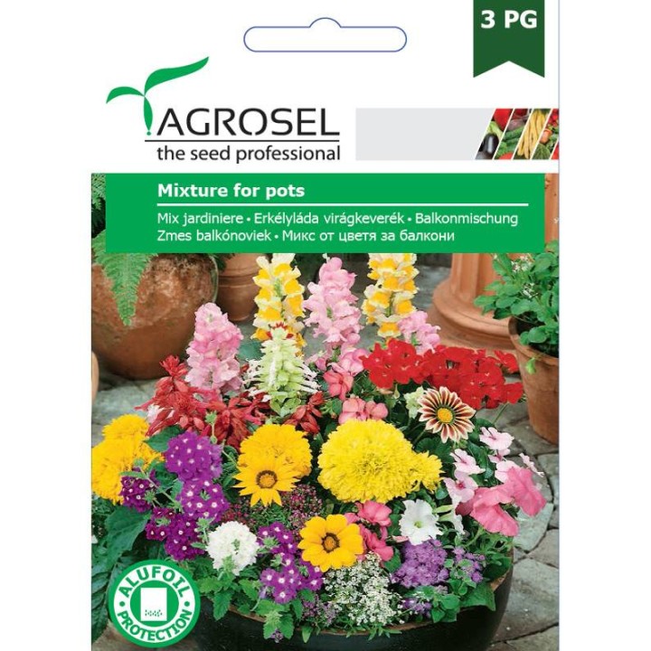 Seminte de flori Amestec pentru jardiniere, Agrosel