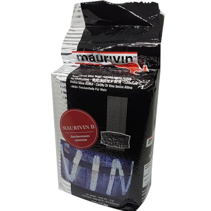 Maurivin B, drojdii pentru vinuri rosii (500 grame)