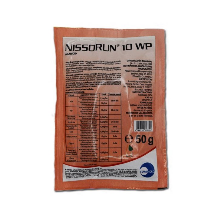 insecticid-acaricid Nissorun, 50 grame