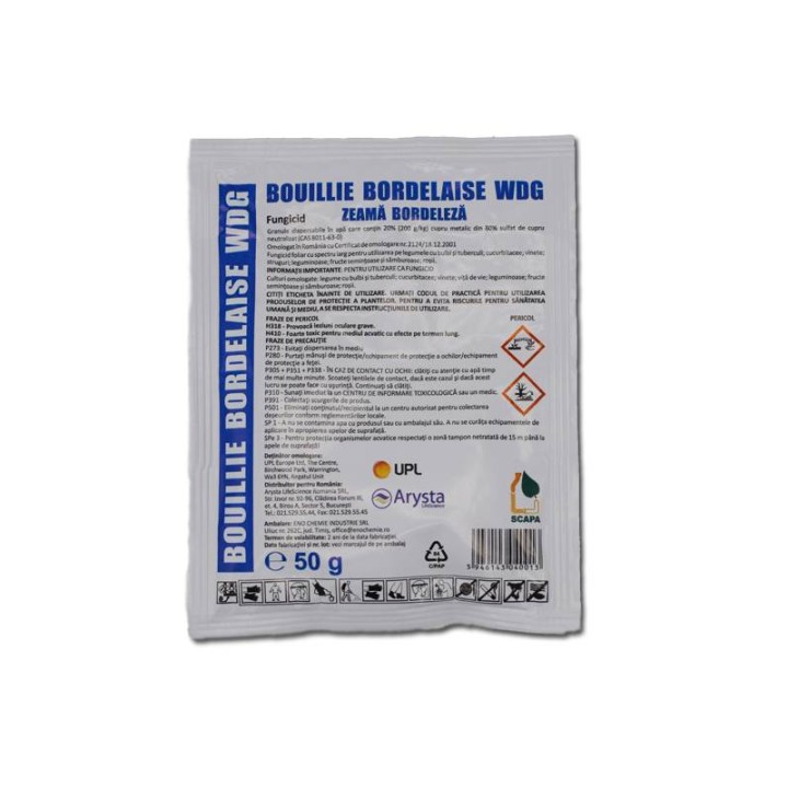 Fungicid Zeama Bordeleza, 50 g