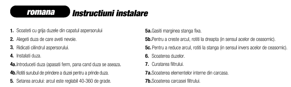 Pasi montaj Rain Bird 3504-PC