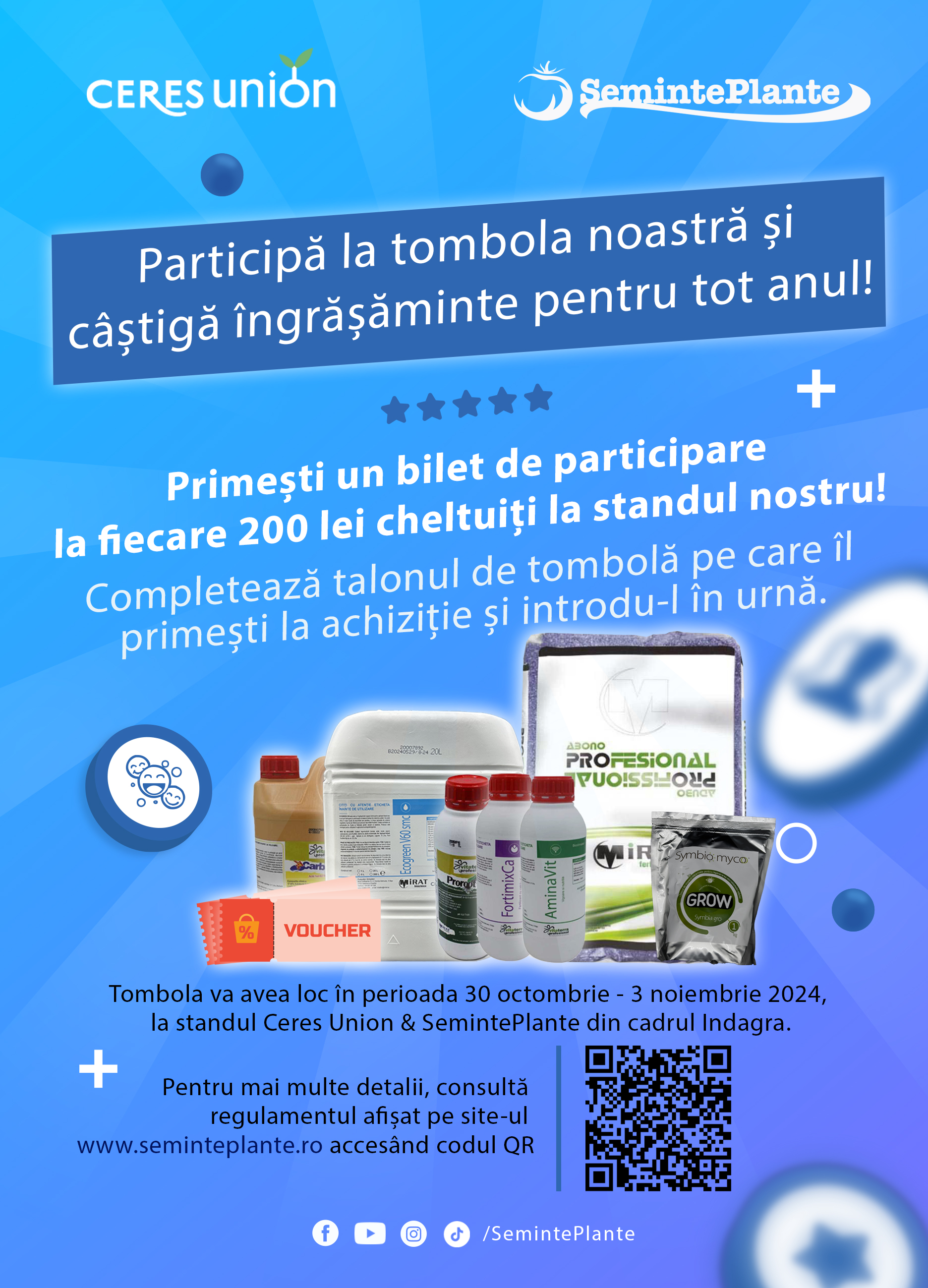 Tombola "Ingrasaminte pentru tot anul" - Indagra 2024